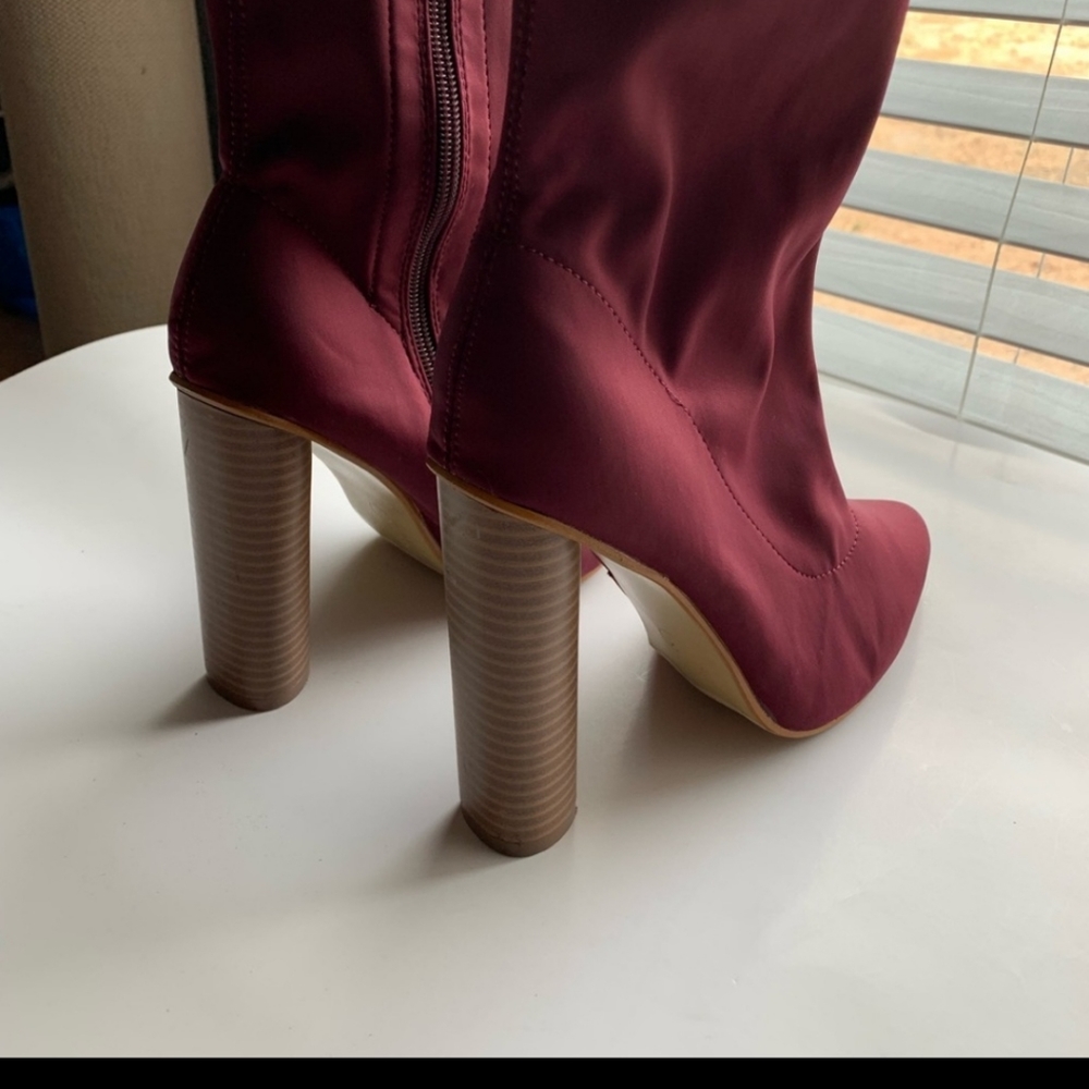 Burgundy Pretty Little Things Boots